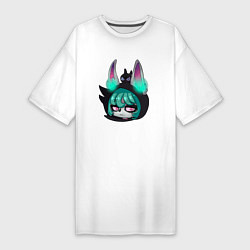 Футболка женская-платье Critical Role Chibi vex, цвет: белый