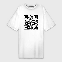 Женская футболка-платье Хочу в тайгу - QR code