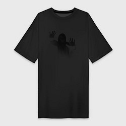 Женская футболка-платье Страшная тень