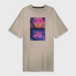 Женская футболка-платье Аркейн эксклюзивный дизайн 2022