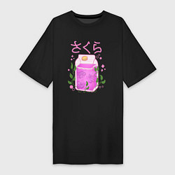 Женская футболка-платье Виноградный сок