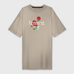 Женская футболка-платье Feminist AF