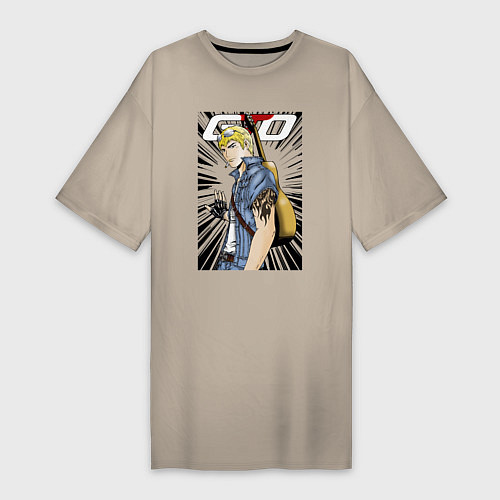 Женская футболка-платье Onizuka bard / Миндальный – фото 1