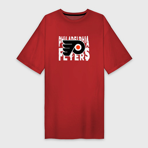 Женская футболка-платье Филадельфия Флайерз , Philadelphia Flyers / Красный – фото 1