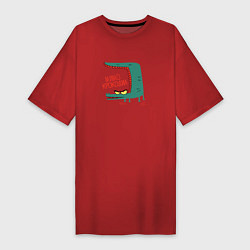 Женская футболка-платье Мимо Крокодил
