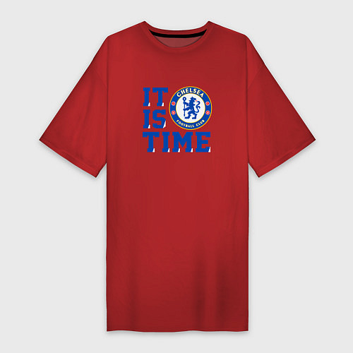 Женская футболка-платье It is Chelsea time Челси / Красный – фото 1