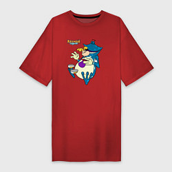 Футболка женская-платье Globox и Rayman, цвет: красный