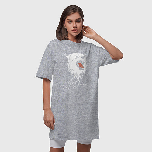 Женская футболка-платье Blanca Wolf / Меланж – фото 3