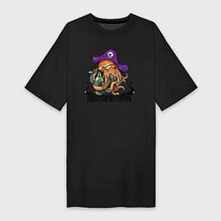 Женская футболка-платье Жаренный осьминог