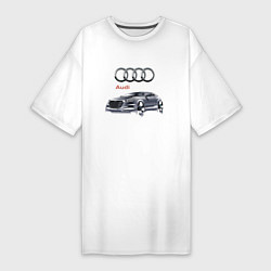 Женская футболка-платье Audi Germany Car