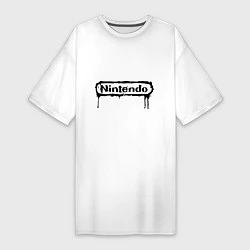 Женская футболка-платье Nintendo streaks
