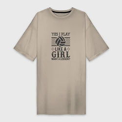 Женская футболка-платье Play - Like A Girl