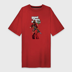 Женская футболка-платье GTA 5 Man with gun