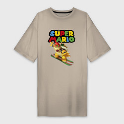 Женская футболка-платье Bowser Super Mario Nintendo
