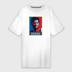 Футболка женская-платье Uncharted Drake, цвет: белый
