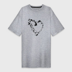 Женская футболка-платье Сердце в крестах Коллекция Get inspired! Z-heart-G
