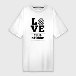 Женская футболка-платье Club Brugge Love Классика
