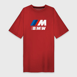 Футболка женская-платье BMW BMW FS, цвет: красный