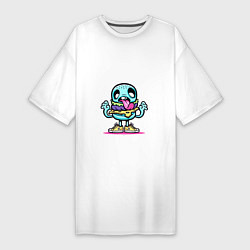 Женская футболка-платье Zombie burgers Зомби-бургеры