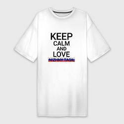 Женская футболка-платье Keep calm Nizhny Tagil Нижний Тагил