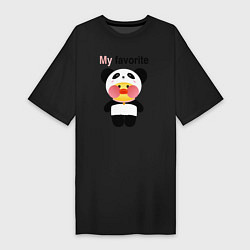 Женская футболка-платье LaLaFanFan Panda