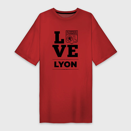 Женская футболка-платье Lyon Love Классика / Красный – фото 1