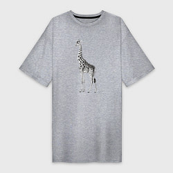Женская футболка-платье Грация жирафа