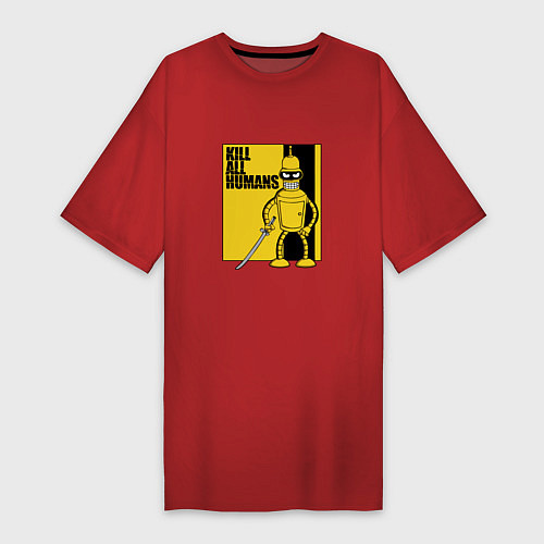 Женская футболка-платье Bender - Kill Bill / Красный – фото 1