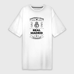 Женская футболка-платье Real Madrid: Football Club Number 1 Legendary
