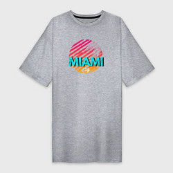 Женская футболка-платье Майами Флорида