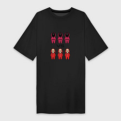 Женская футболка-платье Кальмар vs Дом