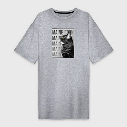 Женская футболка-платье Профиль кошки