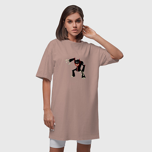 Женская футболка-платье Килли Вилли / Пыльно-розовый – фото 3