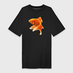 Женская футболка-платье Китайский карась - Золотая рыбка