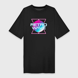 Женская футболка-платье Retrowave Neon