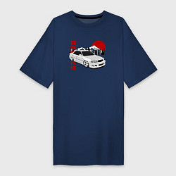 Футболка женская-платье Chaser JZX100 Tourer V, цвет: тёмно-синий