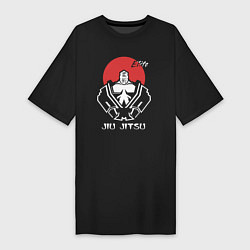 Женская футболка-платье Jiu-Jitsu red sun