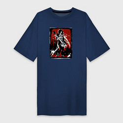 Футболка женская-платье Punk Ramones, цвет: тёмно-синий