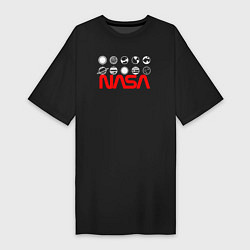 Женская футболка-платье Nasa кометы