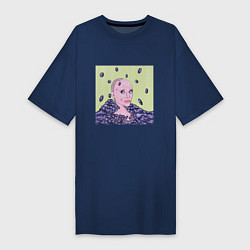 Женская футболка-платье Виноградный взрыв