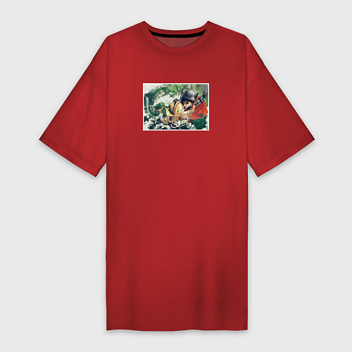 Женская футболка-платье Рико и Рэг / Красный – фото 1