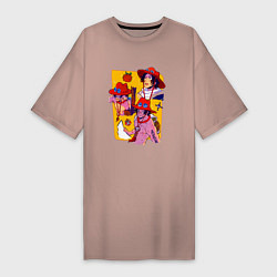 Женская футболка-платье Эйс во всей красе - Ван Пис