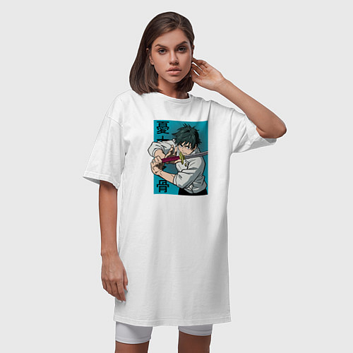 Женская футболка-платье Маг Юта / Белый – фото 3