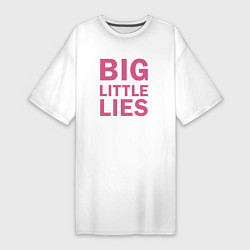 Футболка женская-платье Big Little Lies logo, цвет: белый