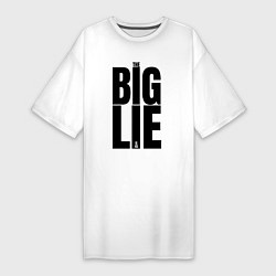 Женская футболка-платье Большая маленькая ложь логотип
