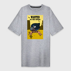 Женская футболка-платье Wanted Crow