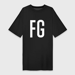 Футболка женская-платье FG - BTS, цвет: черный
