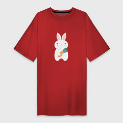 Женская футболка-платье Carrot rabbit
