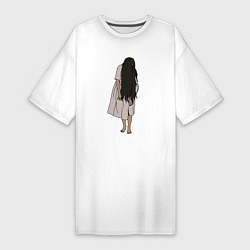 Женская футболка-платье Призрак - девочка из звонка