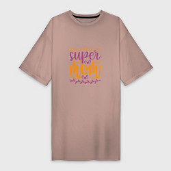 Женская футболка-платье Super Mother
